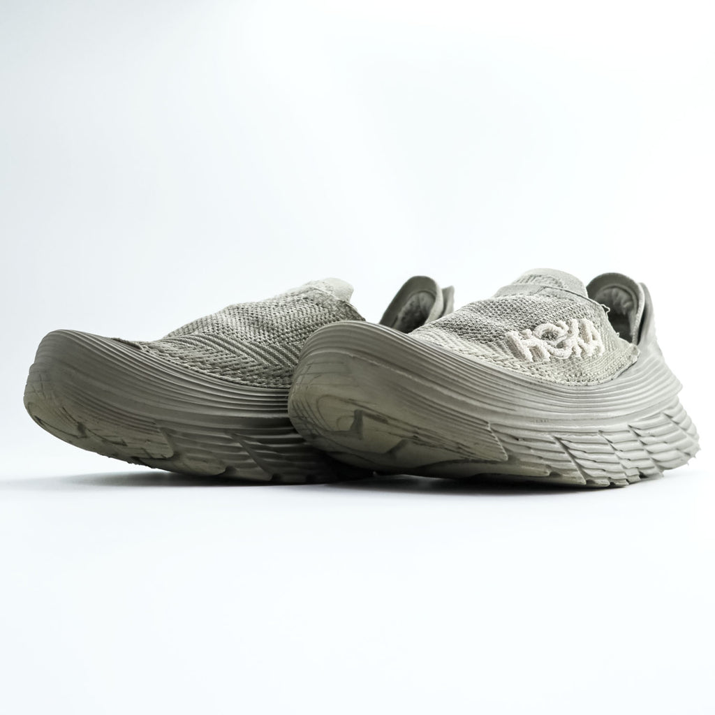 HOKA ONE ONE リストア TC Restore TC スリッポンシューズ スニーカー 27.5cm ベージュ グレー メッシュ EVAソール FL1123E
