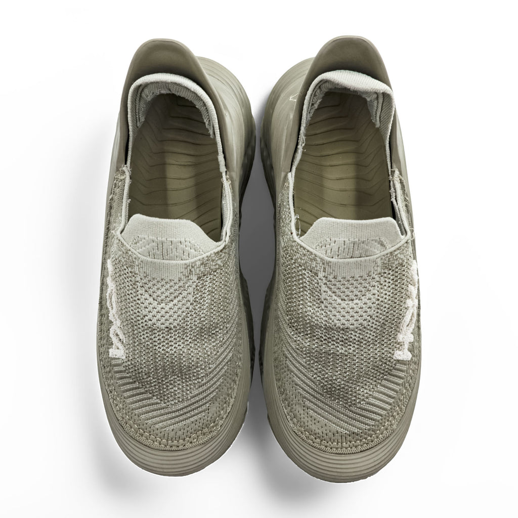 HOKA ONE ONE リストア TC Restore TC スリッポンシューズ スニーカー 27.5cm ベージュ グレー メッシュ EVAソール FL1123E