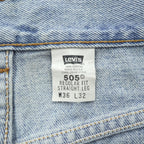 Levi's 90年代 USA製 ヴィンテージ 505 デニムパンツ ジーンズ 36 x 32 ブルー REGULAR FIT ジッパーフライ 505-4834