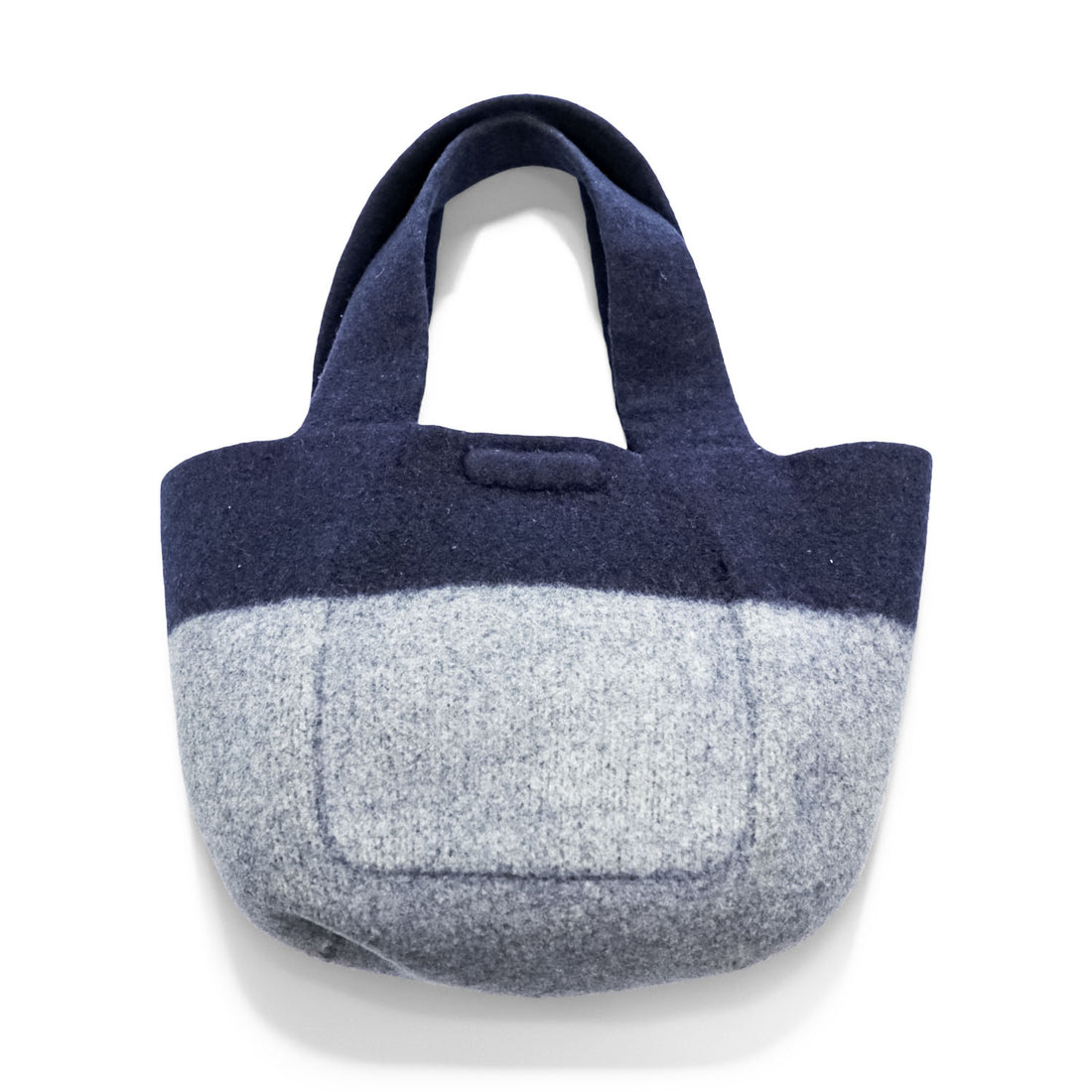 CAMPER メルトン ウール トートバッグ BLANKET TOTE BAG ネイビー グレー バイカラー