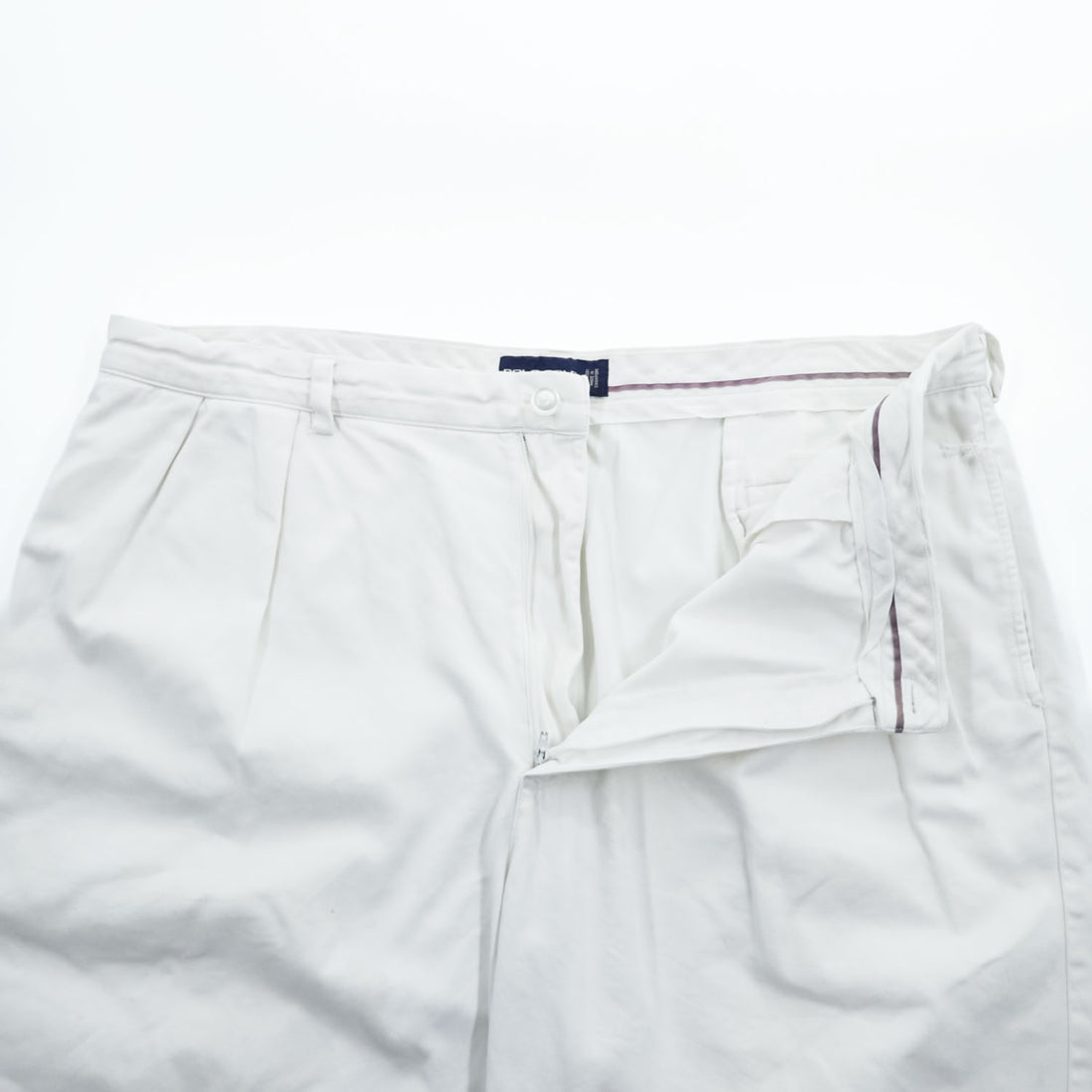 POLO GOLF Ralph Lauren 90年代 ショートパンツ ハーフパンツ XL ホワイト ビッグサイズ 2タック プリーツ CLASSIC GOLF SHORT