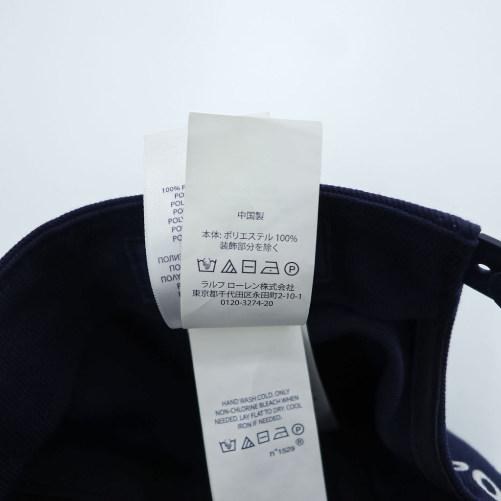 Polo Ralph Lauren ビッグポニー 刺繍 スナップバック キャップ ONE SIZE ネイビー