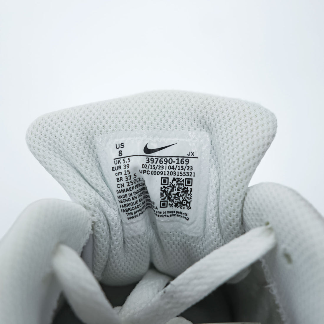 NIKE エアマックス コマンド W AIR MAX COMMAND スニーカー 25cm ホワイト グレー ピンク 397690-169