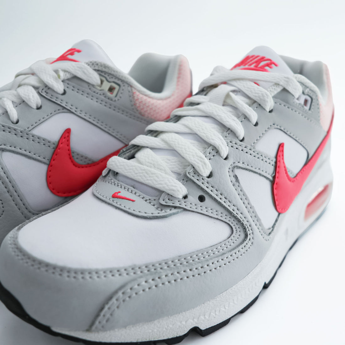 NIKE エアマックス コマンド W AIR MAX COMMAND スニーカー 25cm ホワイト グレー ピンク 397690-169