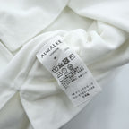 AURALEE 日本製 ポロシャツ 3 ホワイト PIQUE DOUBLE CLOTH POLO コットン A7SP01HK