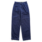 TOMMY HILFIGER 90年代 ヴィンテージ 2タック デニムスラックス パンツ W29 プリーツ ダブルカフス トラウザーズ テーパード