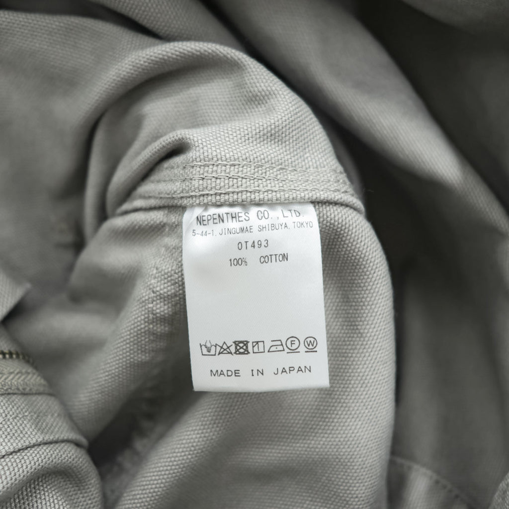 South2 West8 日本製 ダブルニー キャンバス オーバーオール 11.5oz Cotton Canvas Overalls L グレー ダック地 0T493