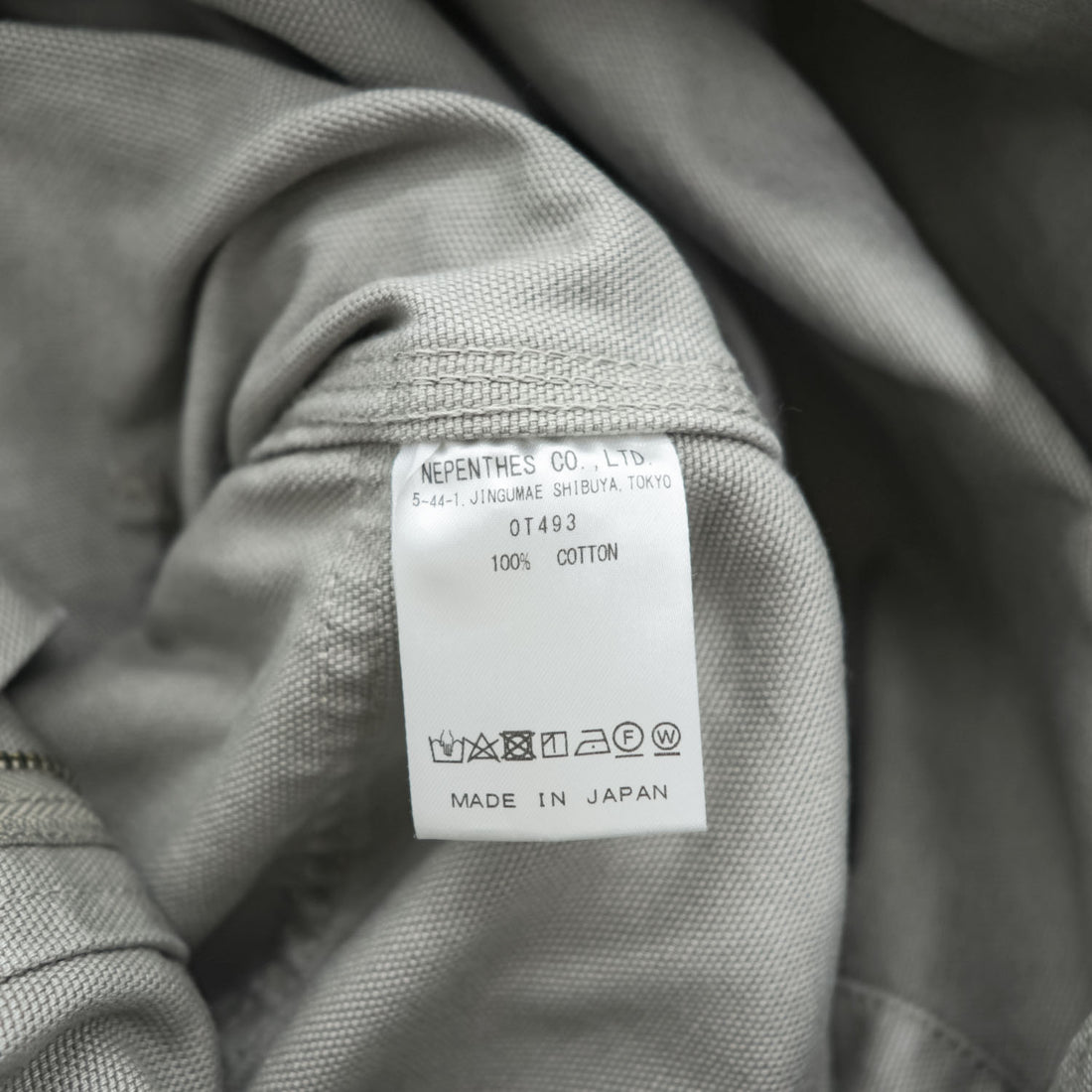 South2 West8 日本製 ダブルニー キャンバス オーバーオール 11.5oz Cotton Canvas Overalls L グレー ダック地 0T493