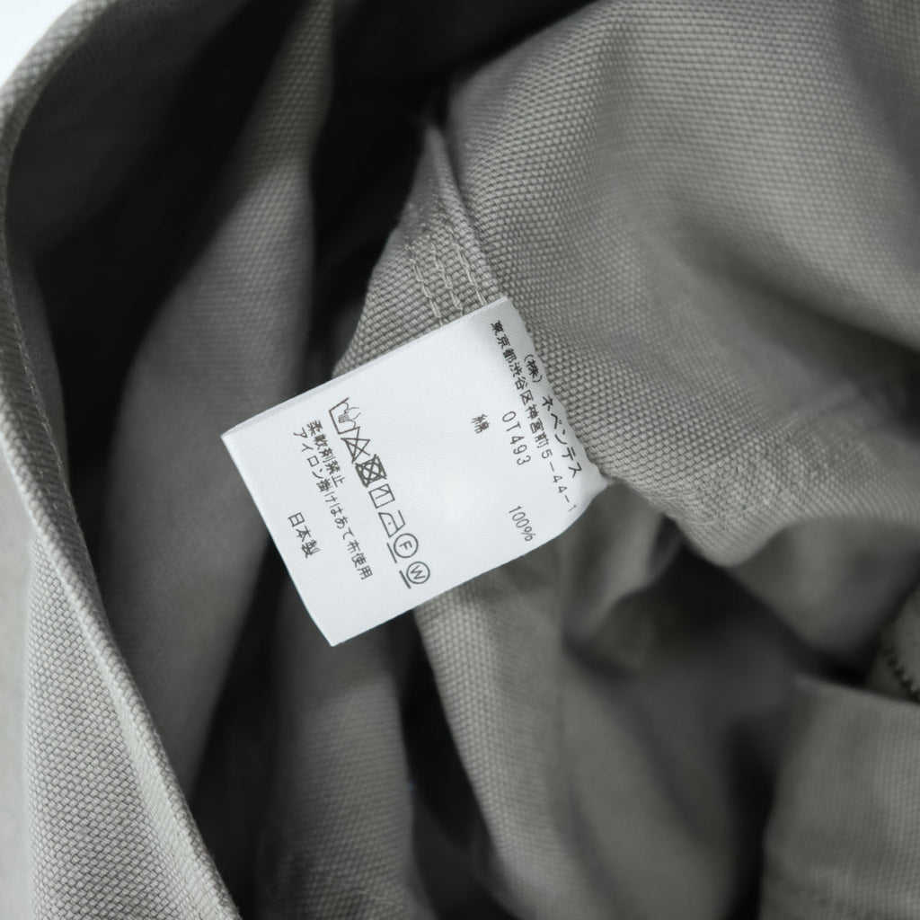 South2 West8 日本製 ダブルニー キャンバス オーバーオール 11.5oz Cotton Canvas Overalls L グレー ダック地 0T493