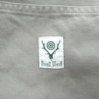 South2 West8 日本製 ダブルニー キャンバス オーバーオール 11.5oz Cotton Canvas Overalls L グレー ダック地 0T493