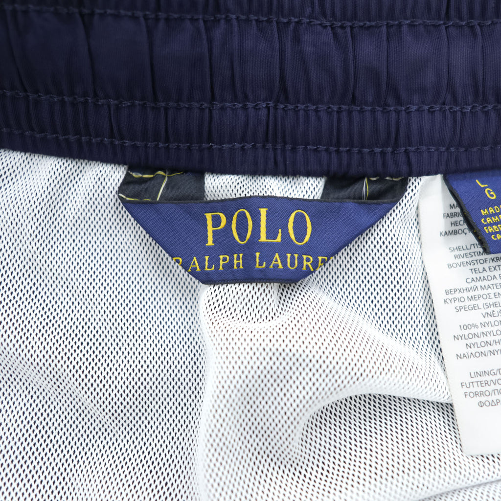 Polo Ralph Lauren ナイロン ショートパンツ スイムショーツ L ネイビー メッシュライナー スモールポニー ロゴ 刺繍