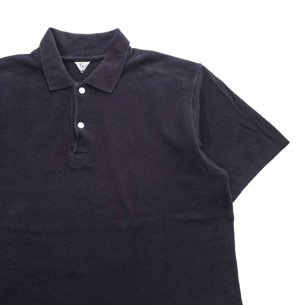 FilMelange 日本製 ポロシャツ XL ダークネイビー OUDNEY 鹿の子 191-1034