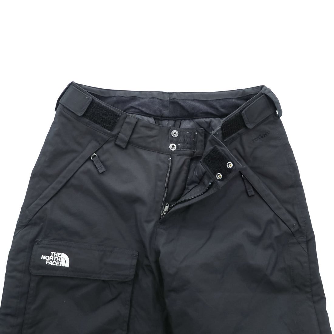 THE NORTH FACE シェル アウトドアパンツ S ブラック HYVENT 防水 スキー ボード スノーゲイター AY8X