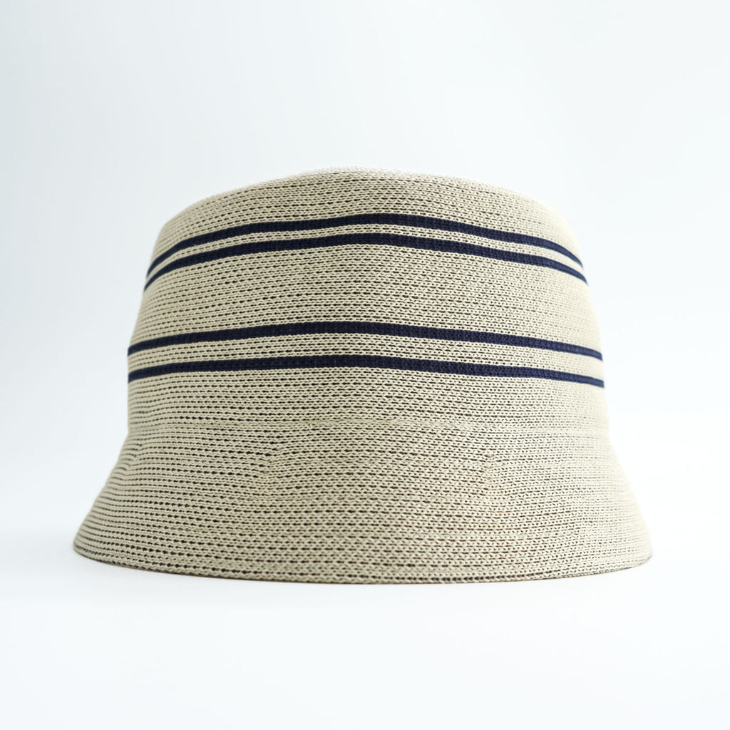 Sexhippies バケットハット ナチュラル セーラーハット ベージュ ネイビー STRIPED OG BUCKET
