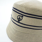 Sexhippies バケットハット ナチュラル セーラーハット ベージュ ネイビー STRIPED OG BUCKET