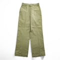 Dickies 80年代 USA製 ヴィンテージ ワークパンツ チノパンツ W32 L34 オリーブ カーキ グリーン 65/35 ツイル センタープレス 白タグ