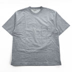 AURALEE 日本製 ポケット Tシャツ STAND UP TEE L グレー A6ST01SU