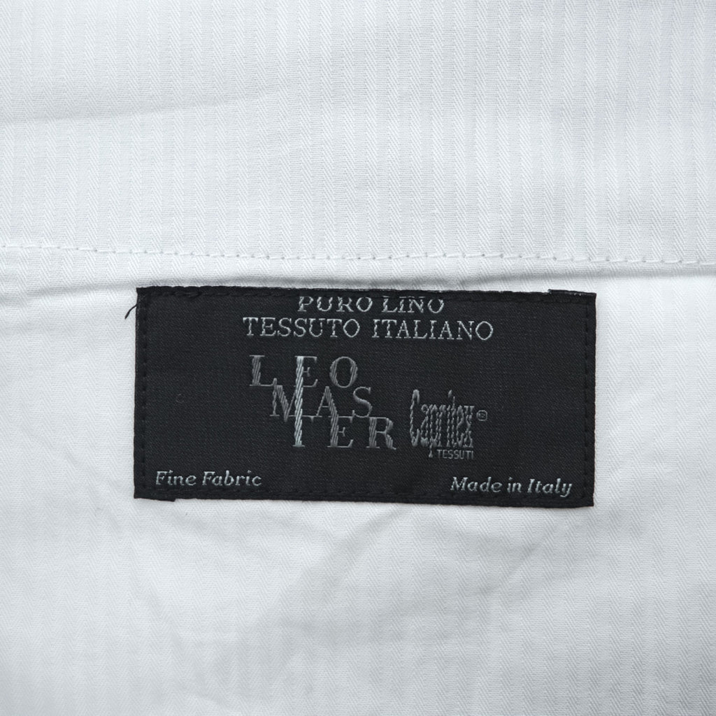 SUIT SUPPLY イタリア製 ピュアリネン グルカショーツ 麻100% ショートパンツ L グリーン サイドアジャスター 2タック プリーツ LEO MASTER