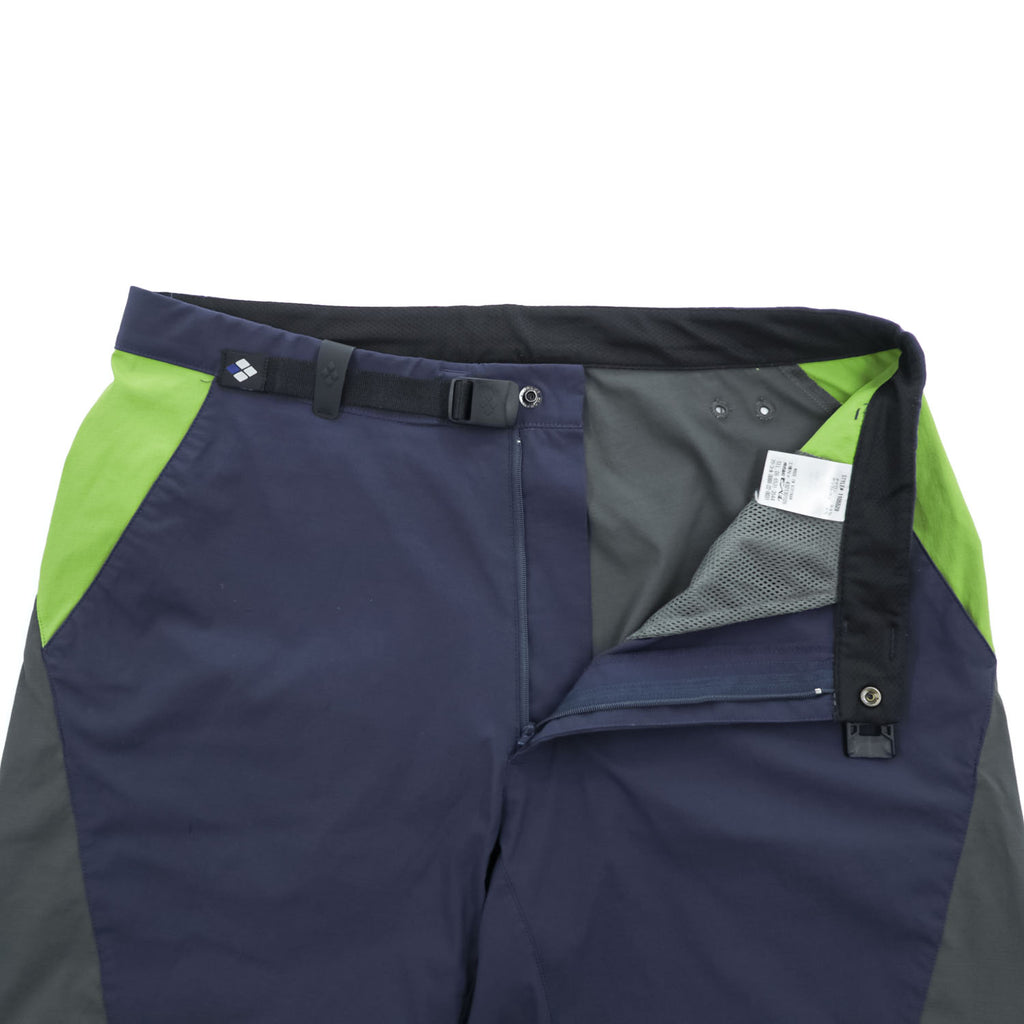 mont-bell キャニオンショーツ ナイロン ショートパンツ ハーフパンツ L ネイビー ストレッチ リップストップ ベルト付 1105529