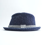NEW YORK HAT CO. 米国製 デニム ポークパイハット インディゴ ブルー 中折れ リボン USA製