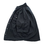90年代 ヴィンテージ リネン 半袖シャツ SOUTHERN MANNERMODE 麻 XL ブラック ワイド 短丈 オーバーサイズ