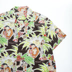 SUN SURF アロハシャツ ROYAL HAWAIIAN 半袖 オープンカラーシャツ L 50年代 実名復刻 SPECIAL EDITION シアサッカー 開襟