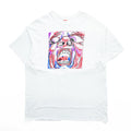 KRAYON GANG King Crimson SCHIZOID MAN Graphic T-Shirt White Cotton Mens XL Crayon Art Tee