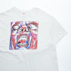 KRAYON GANG King Crimson SCHIZOID MAN Graphic T-Shirt White Cotton Mens XL Crayon Art Tee