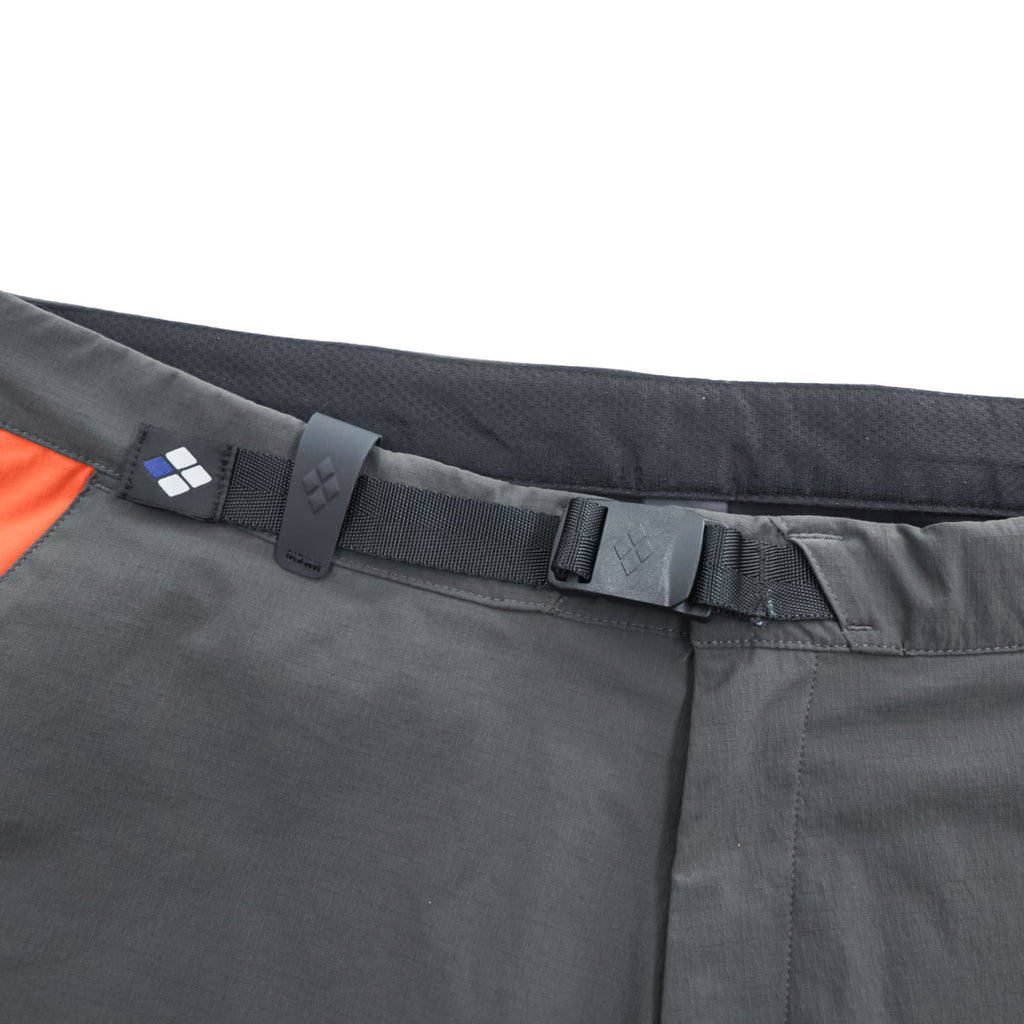 mont-bell キャニオンショーツ ナイロン ショートパンツ ハーフパンツ L グレー ストレッチ リップストップ ベルト付 1105529