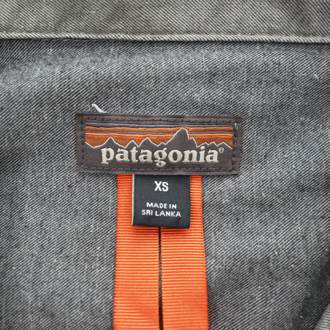 Patagonia ショップシャツ 半袖 ワークシャツ S グレー ヘンプ オーガニックコットン 比翼 オープンカラー 開襟 53295