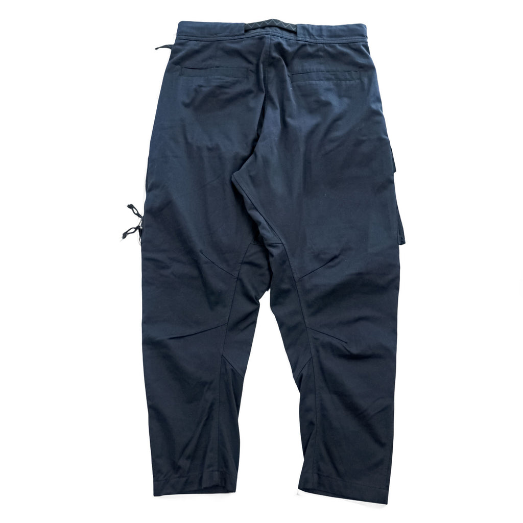 NIKE ACG ウーブンカーゴパンツ WOVEN CARGO PANTS M ネイビー ブラック ストレッチ ワイド マルチポケット ベルト付 CD7646-010
