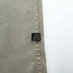 Vintage 90s STRUCTURE 100% Silk Short Sleeve Button Up Shirt Mens XL Sage Beige Solid Shirt