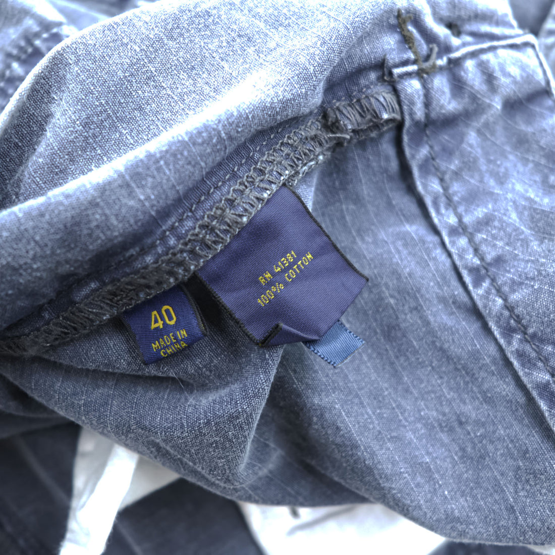 Polo Ralph Lauren リップストップ カーゴショーツ ショートパンツ XXL ブルー ヴィンテージ加工 UTILITY RIPSTOP ビッグサイズ
