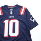 NIKE ゲームシャツ Tシャツ L ネイビー 両面プリント NFL ON FIELD PATRIOTS ナンバリング ユニフォーム