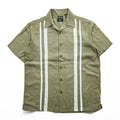 haggar 90年代 ヴィンテージ リネン オープンカラー 半袖シャツ M カーキ グリーン WASHABLE LINEN 開襟 レーヨン 麻