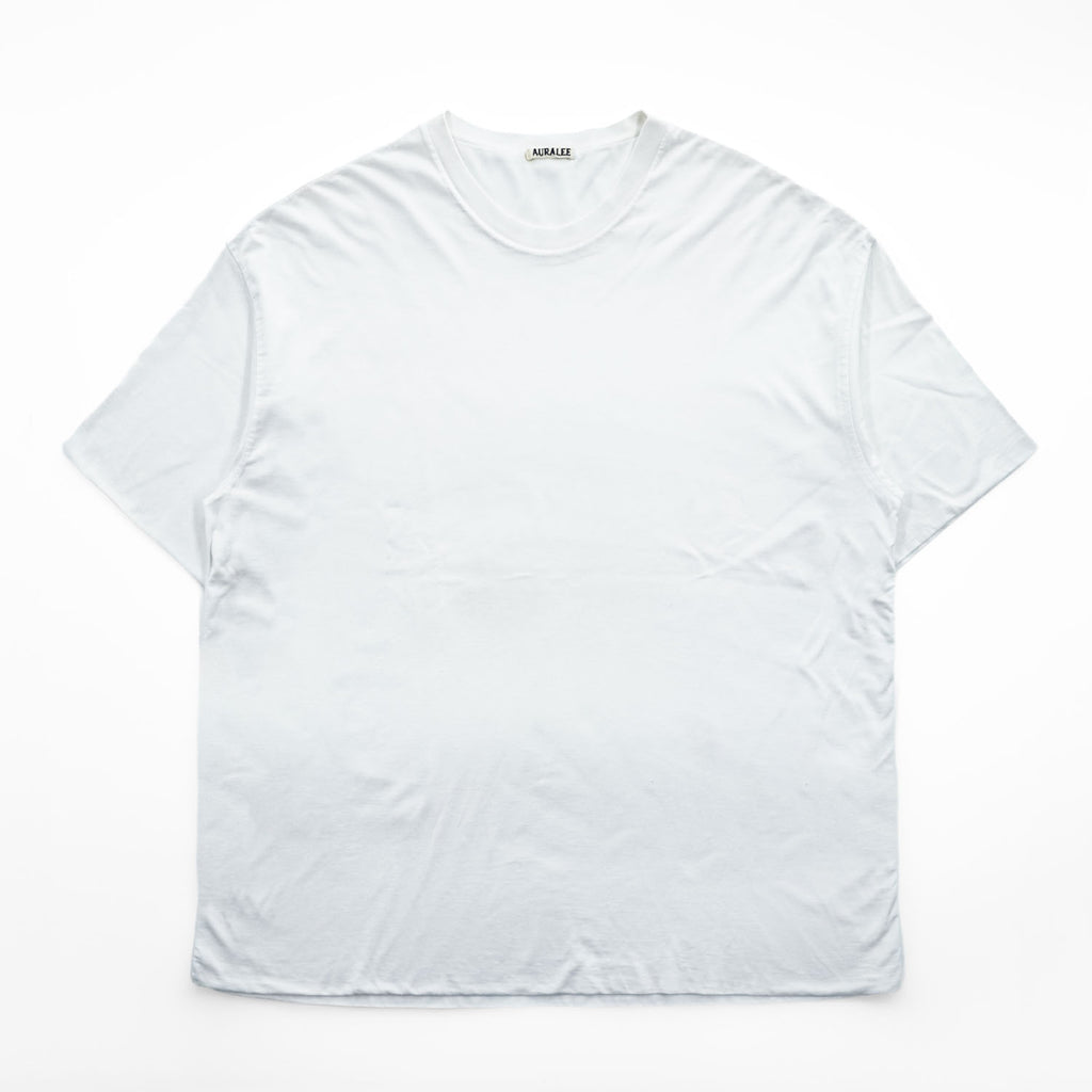 AURALEE 日本製 Tシャツ L ホワイト HIGH GAUGE DOUBLE CLOTH TEE A00T01DC