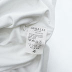 AURALEE 日本製 Tシャツ L ホワイト HIGH GAUGE DOUBLE CLOTH TEE A00T01DC