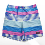 Patagonia ボードショーツ Wavefarer Boardshorts ショートパンツ ハーフパンツ L ピンク ブルー ボーダー 866622