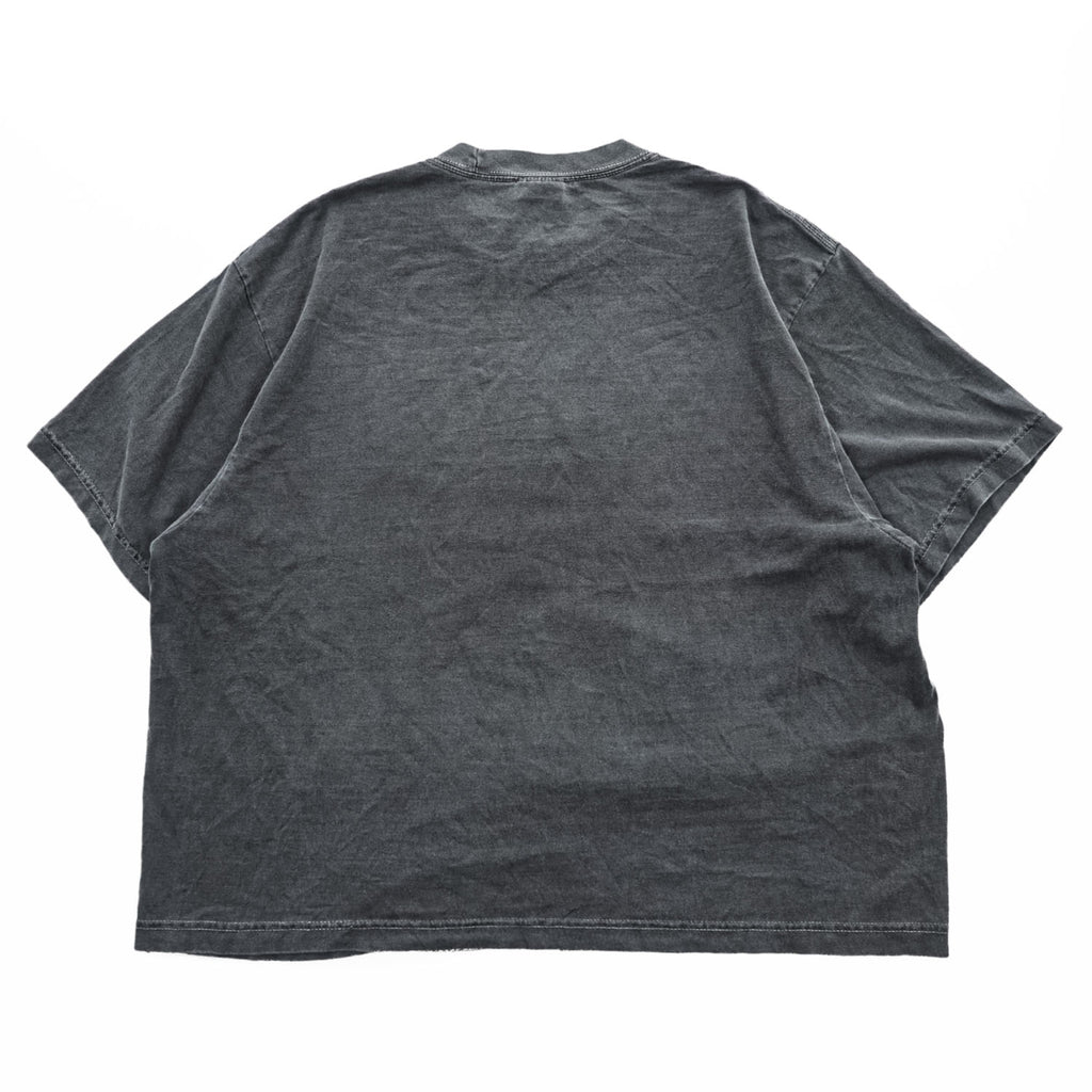 SHAKA ヴィンテージ加工 オーバーサイズ Tシャツ M グレー フェード DROP SHOULDER GARMENT DYE SUPER MAX HEAVY