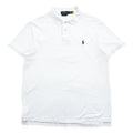 Polo Ralph Lauren ポロシャツ L ホワイト スモールポニー ロゴ 刺繍 CUSTOM SLIM FIT 鹿の子