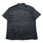 TOMMY BAHAMA アロハシャツ 100%シルク 半袖シャツ XL ブラック ボタニカル ジャガード