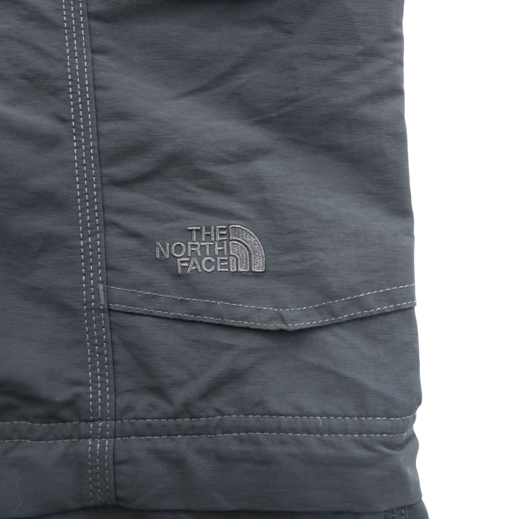 The North Face Paramount Convertible Hiking Cargo Pants Charcoal Gray Zip Off Nylon Belted Men’s L