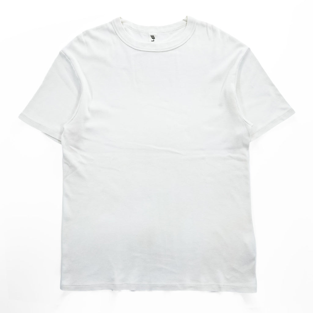 LE ( COMOLI / L'ECHOPPE ) 日本製 Tシャツ FREE ホワイト フライスT  23-071-053-2000-1-0