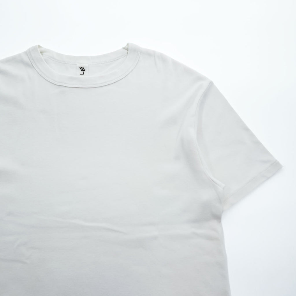 LE ( COMOLI / L'ECHOPPE ) 日本製 Tシャツ FREE ホワイト フライスT  23-071-053-2000-1-0