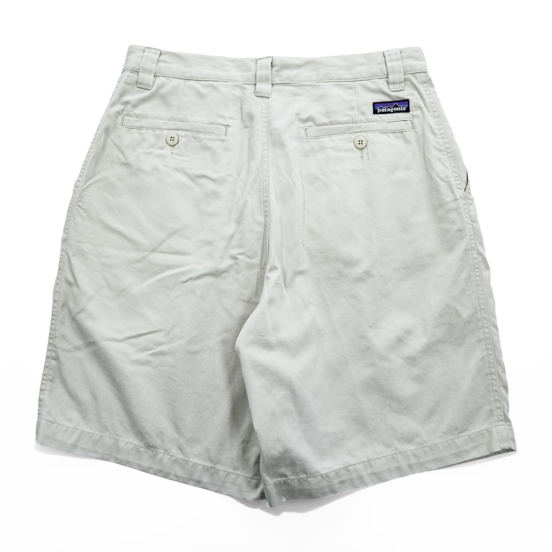 Patagonia Organic Cotton Pleated Chino Shorts Beige Ivory Made in Malaysia PO 5024 Men’s 30