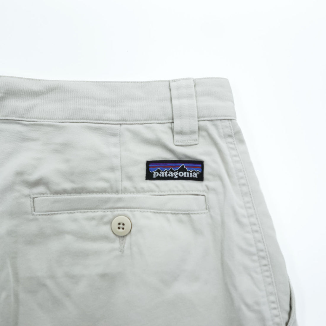 Patagonia Organic Cotton Pleated Chino Shorts Beige Ivory Made in Malaysia PO 5024 Men’s 30