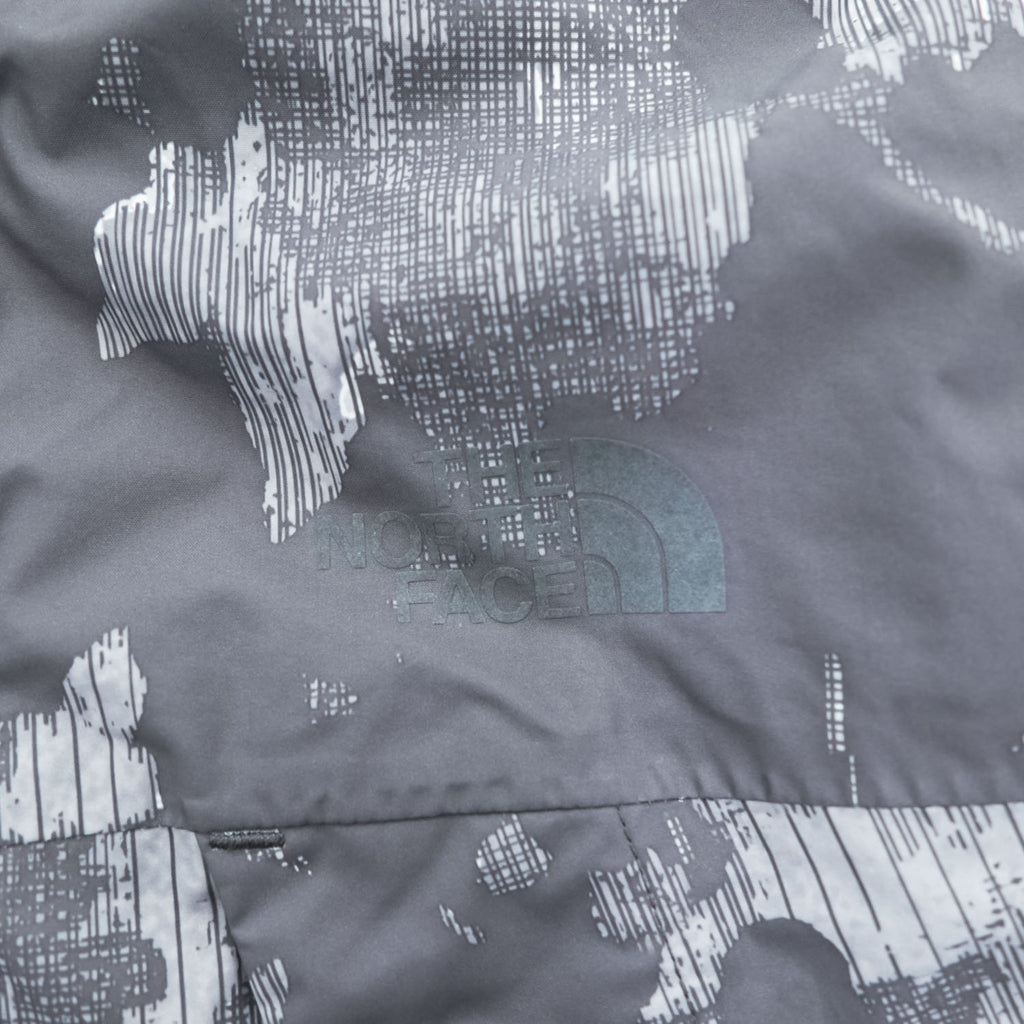 THE NORTH FACE マウンテンパーカー DRYVENT 防水 シェル レインジャケット XS グレー 総柄 ドローコード 透湿 NF00CG0P
