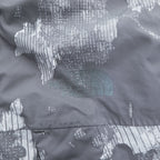 THE NORTH FACE マウンテンパーカー DRYVENT 防水 シェル レインジャケット XS グレー 総柄 ドローコード 透湿 NF00CG0P