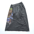 METALLICA メタリカ ロック バンド Tシャツ L グレー フェード Pushead パスヘッド Flaming Skull Flowers