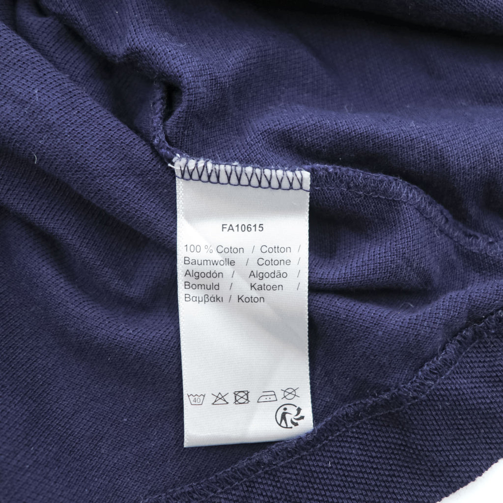 LACOSTE ポロシャツ M ネイビー ワンポイントロゴ CLASSIC FIT 鹿の子 FA10615
